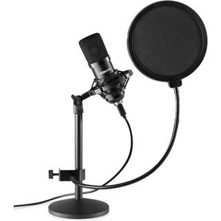 Vonyx  CMTS300 USB-Mikrofon, Tischstativ, Popfilter 