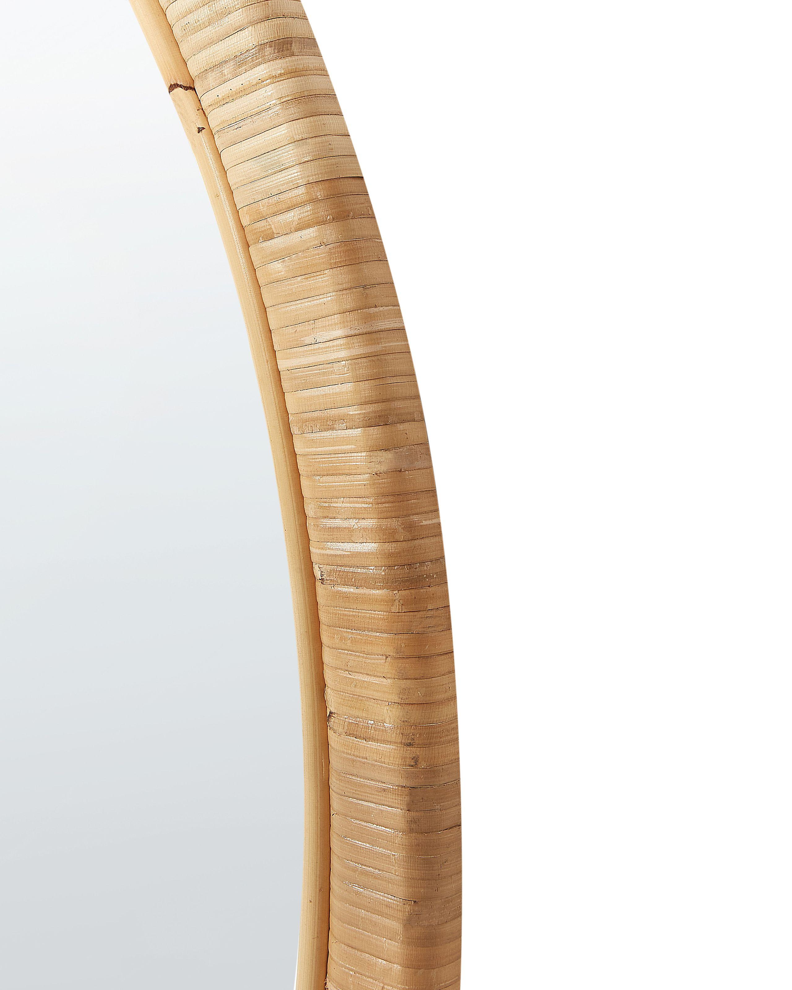 Beliani Wandspiegel aus Rattan Boho FOISSY  