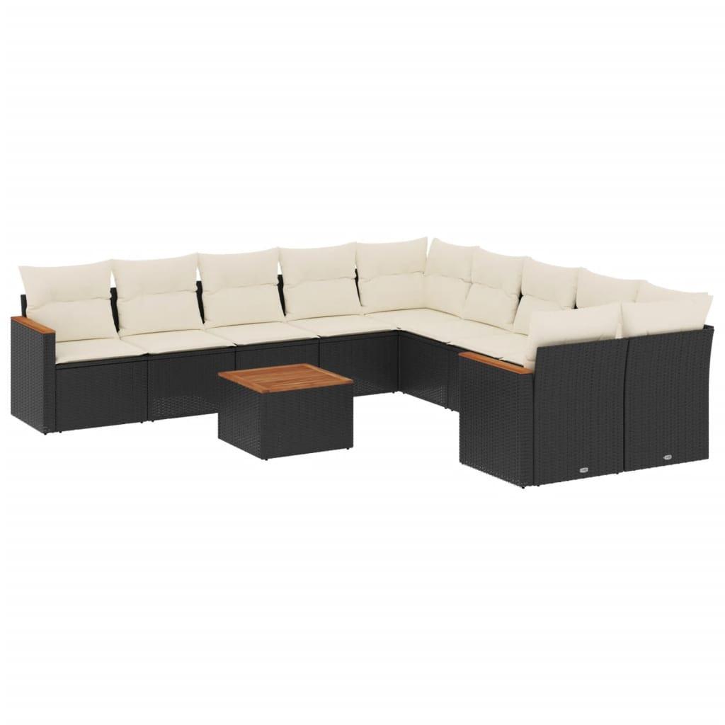 VidaXL Ensemble de canapés de jardin rotin synthétique  