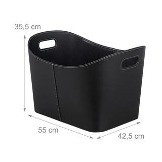 B2X Brennholzkorb ausem Kunstleder  