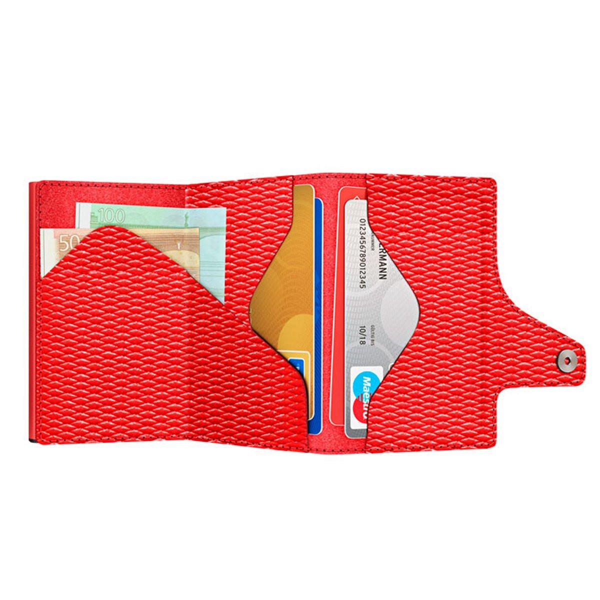 Tru Virtu  Wallet Click & Slide Portemonnaie Rhombus Coral/Red 