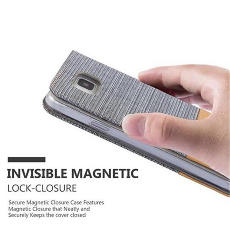 Cadorabo  Housse compatible avec Samsung Galaxy ALPHA - Coque de protection avec fermeture magnétique, fonction de support et compartiment pour carte 