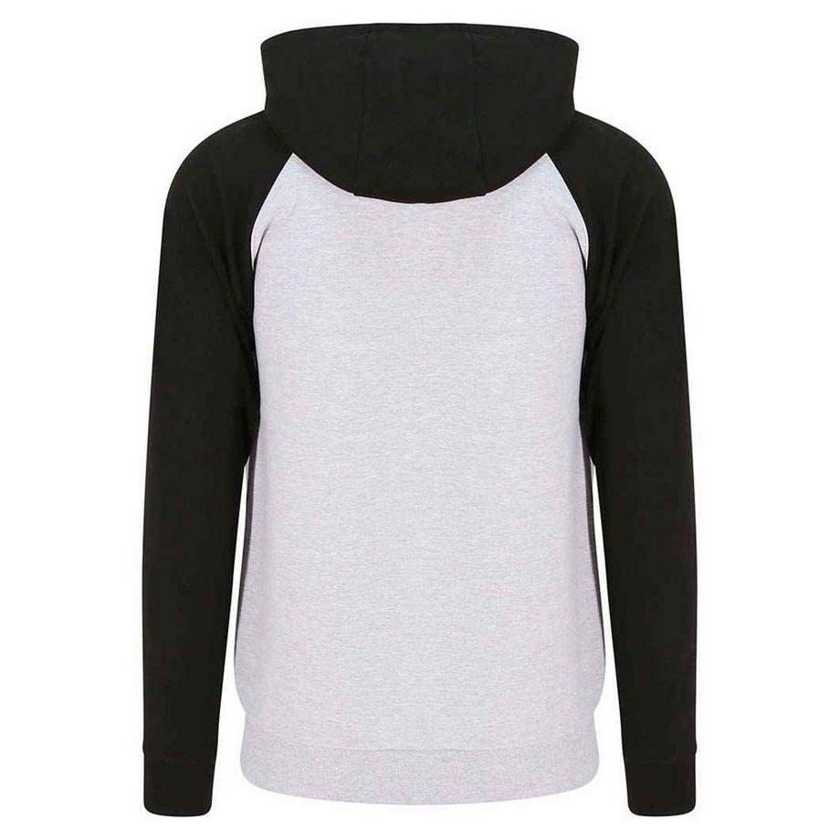 AWDis Felpa con Cappuccio Full Zip Baseball  