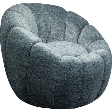 Fauteuil pivotant Fiori bleu