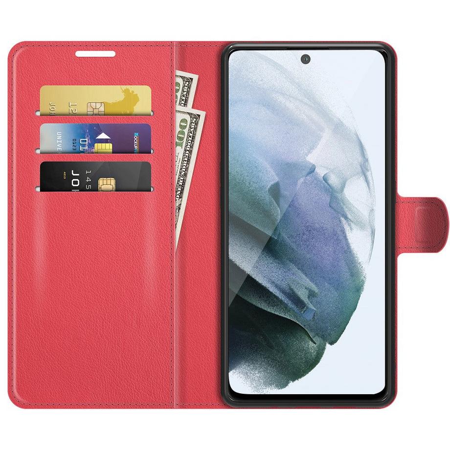 Cover-Discount  Galaxy S21 FE - Etui en cuir coque noir 