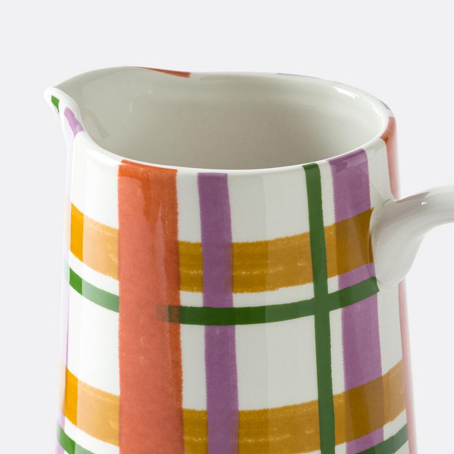La Redoute Intérieurs Carafe faïence avec motifs carreaux  