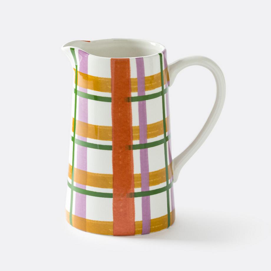 La Redoute Intérieurs Carafe faïence avec motifs carreaux  