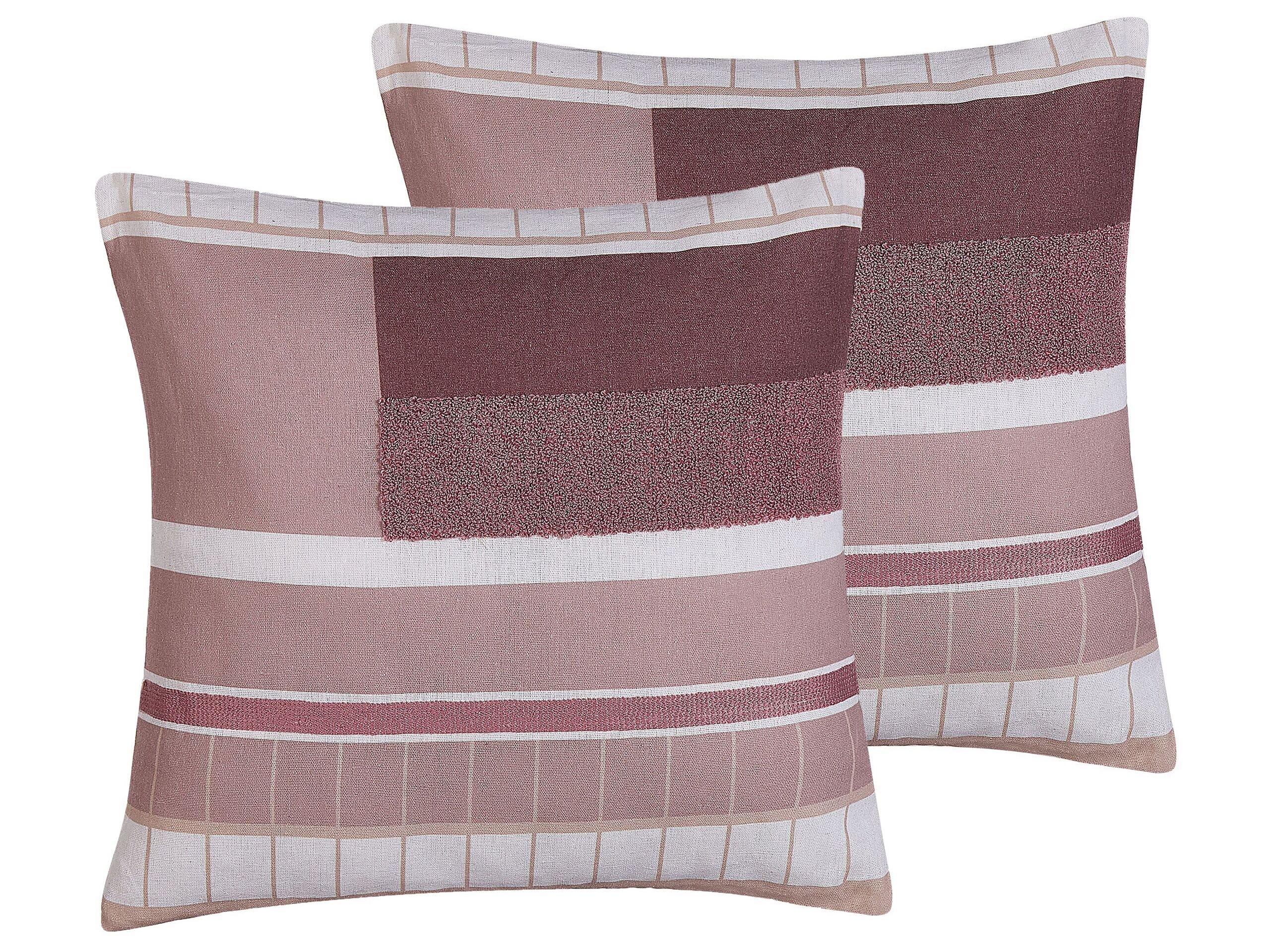 Beliani Lot de 2 coussins en Polyester Moderne ERINUS  