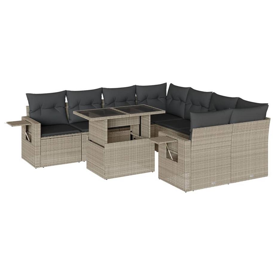 set divano da giardino Polirattan