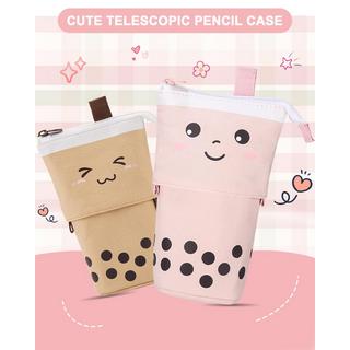 Only-bags.store Trousse à crayons zippée, trousse à crayons télescopique, trousse à crayons 2-en-1, adolescent  