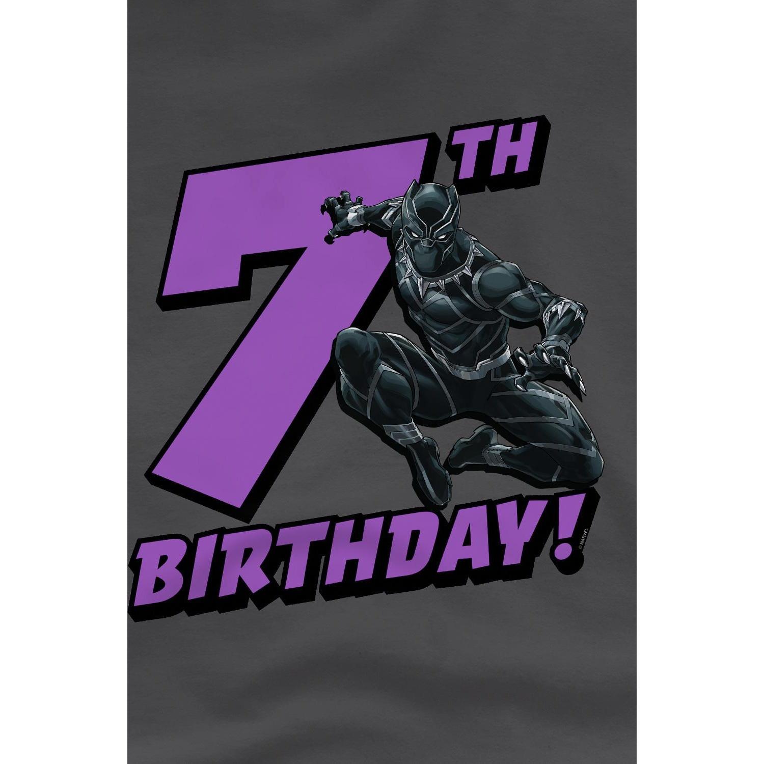 Black Panther  TShirt  7. Geburtstag 