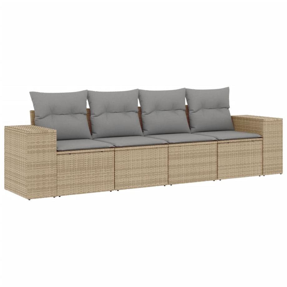 Ensemble de canapés de jardin rotin synthétique