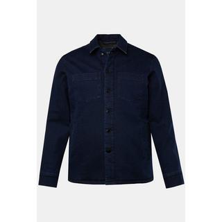 JP1880  Veste en jean doublure en polaire, poches poitrine - jusqu'au 8&nbsp;XL 