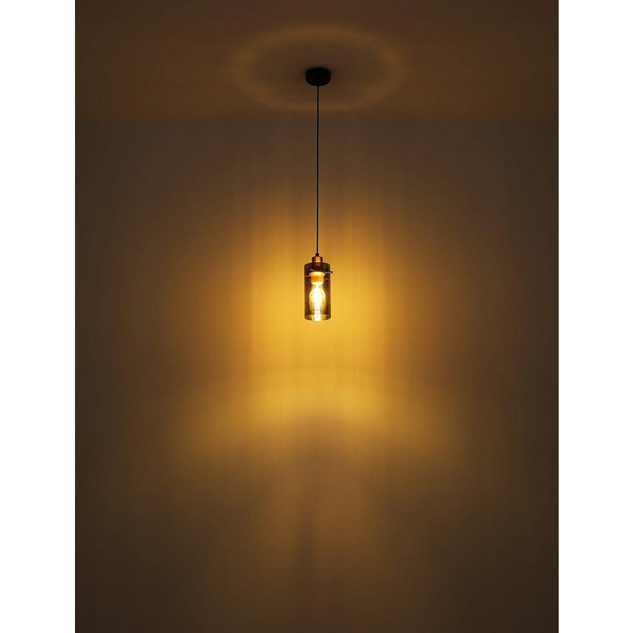 mutoni Lampe à suspension Fanni métal noir mat 6xE27  