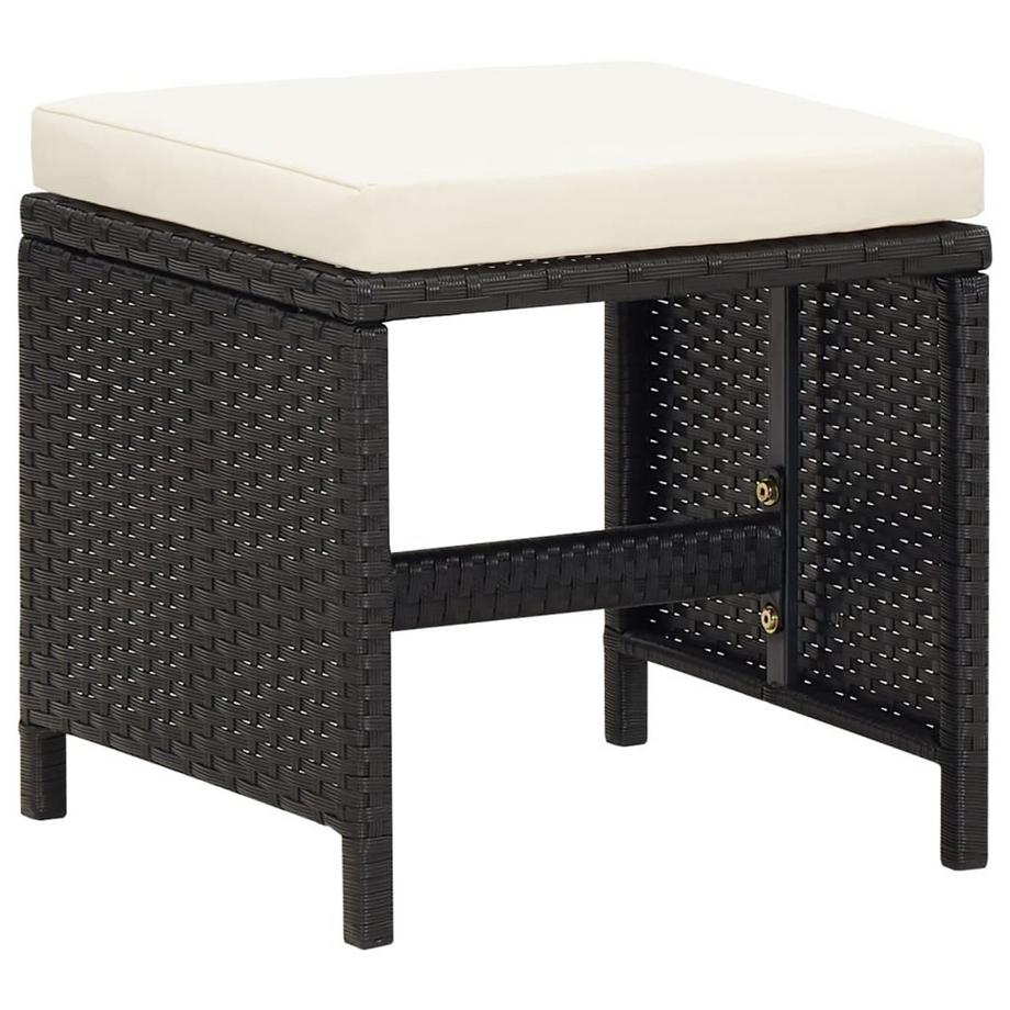 VidaXL Fußhocker poly-rattan  