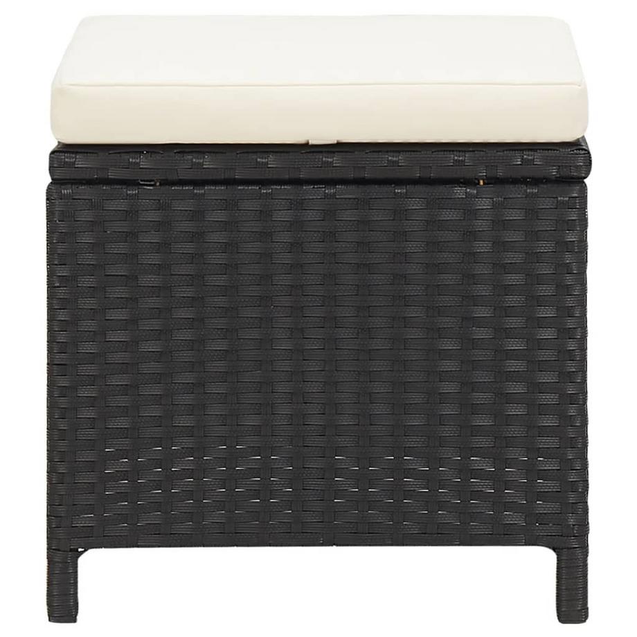 VidaXL Fußhocker poly-rattan  