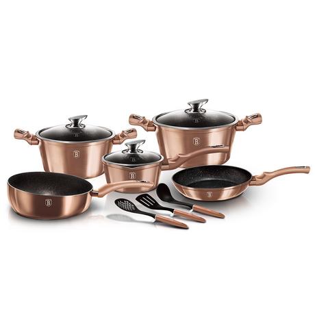 Berlinger Haus 11-teiliges Kochgeschirr-Set Rose Gold Edition  