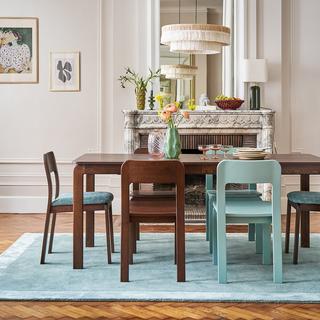 La Redoute Intérieurs Set mit 2 gepolsterten Stühlen aus massivem Ulmenholz Talet  