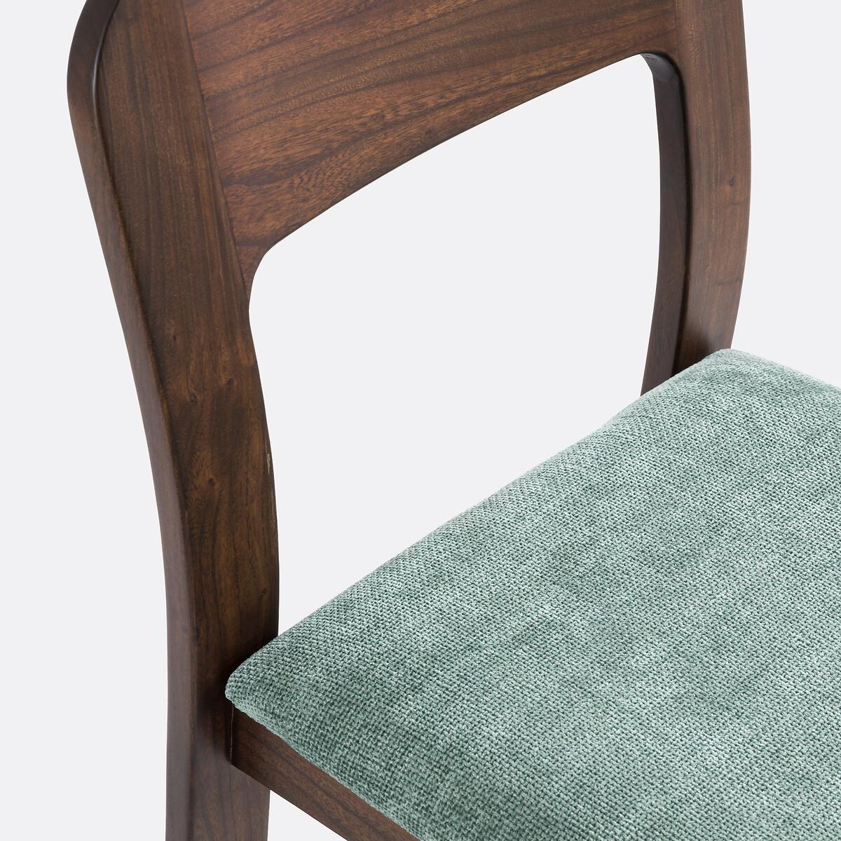 La Redoute Intérieurs Set mit 2 gepolsterten Stühlen aus massivem Ulmenholz Talet  