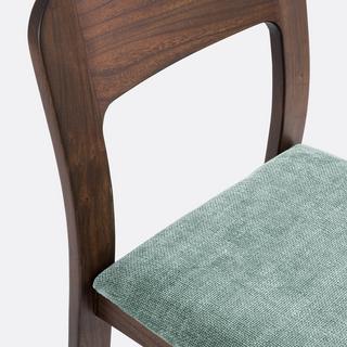 La Redoute Intérieurs Set mit 2 gepolsterten Stühlen aus massivem Ulmenholz Talet  