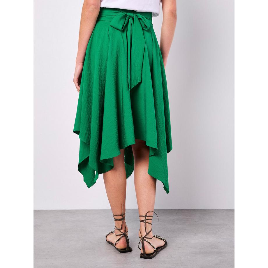 APRICOT Midirock mit Hanky-Saum und Gürtel  