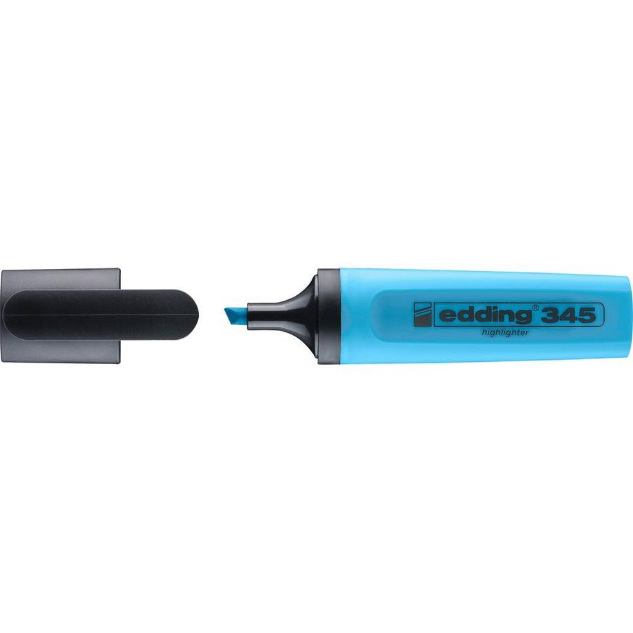 Edding Edding 345 Highlighter Blue (10) evidenziatore  