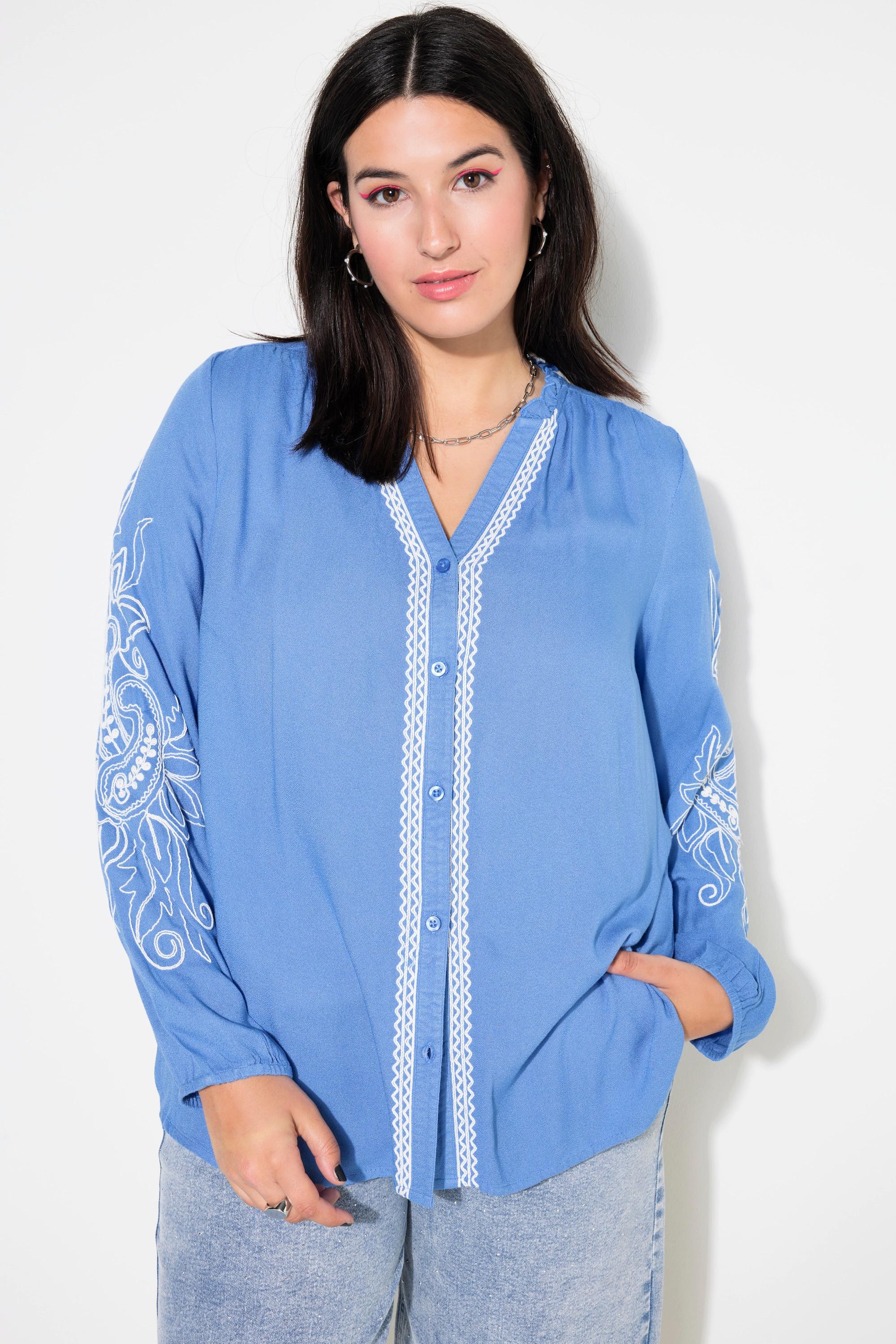 Studio Untold  Bluse, Loose Shape, Stickereien, 