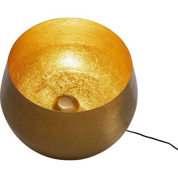 KARE Design Lampadaire Apollon Lisse doré rond années 50  