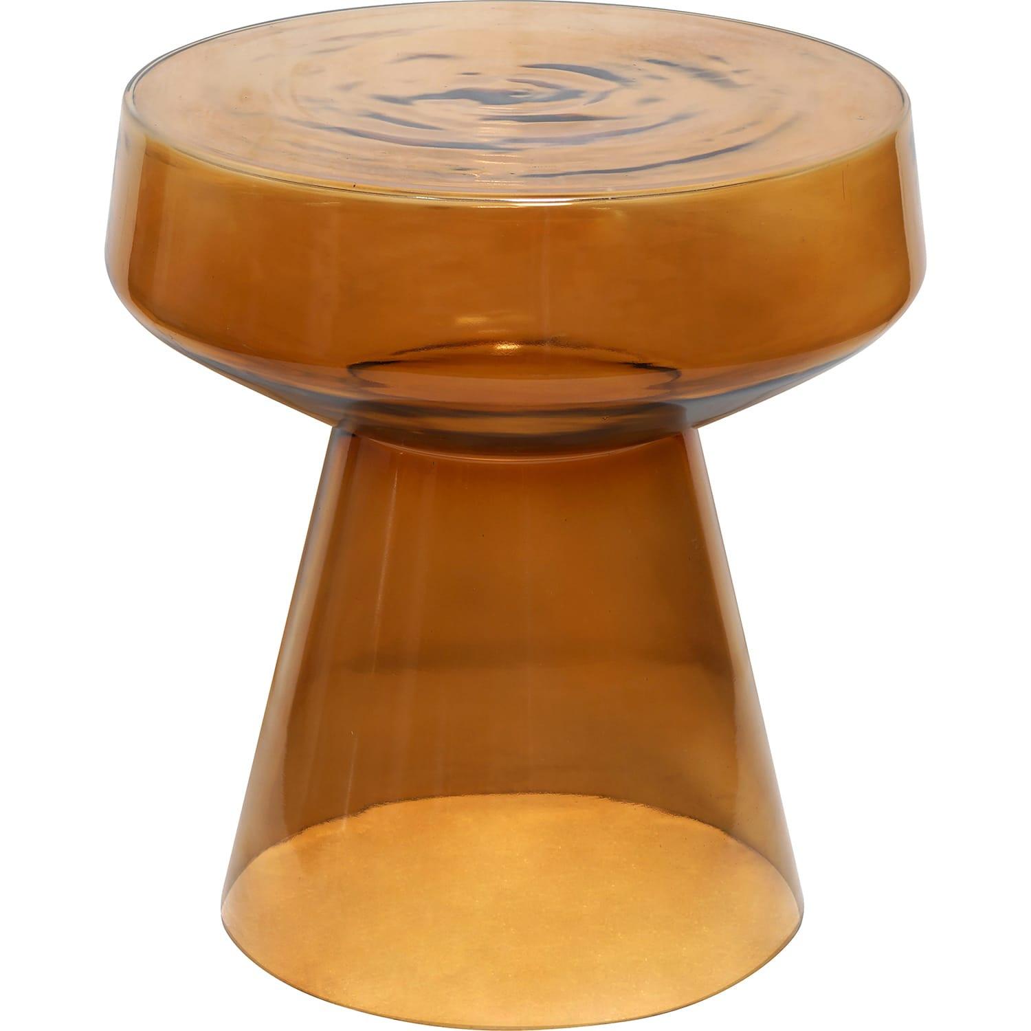 mutoni Table d'appoint Bowen verre 39X43  