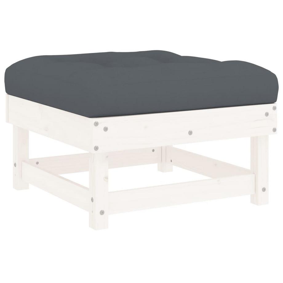VidaXL Repose-pied de jardin bois de pin  