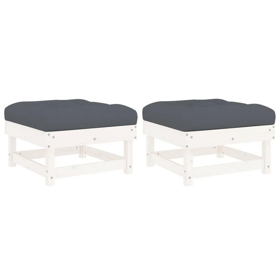 VidaXL Repose-pied de jardin bois de pin  