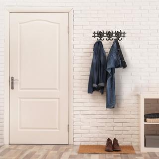 B2X Appendiabiti marrone con design di cavalli  