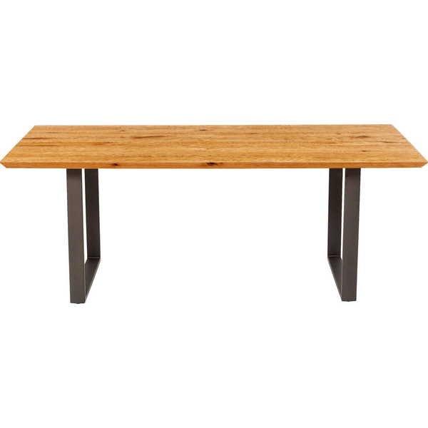 KARE Design Table Symphony chêne acier brut 180x90  