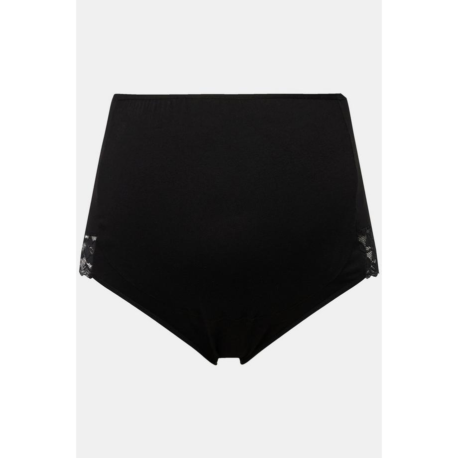 Ulla Popken Bellieva Culotte Taille Haute Empiècement Sur Le Ventre Coton Bio  