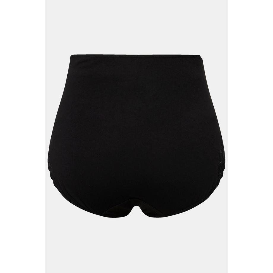 Ulla Popken Bellieva Culotte Taille Haute Empiècement Sur Le Ventre Coton Bio  