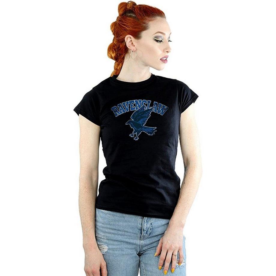 HARRY-POTTER Ravenclaw Emblema T-Shirt Maniche Corte  