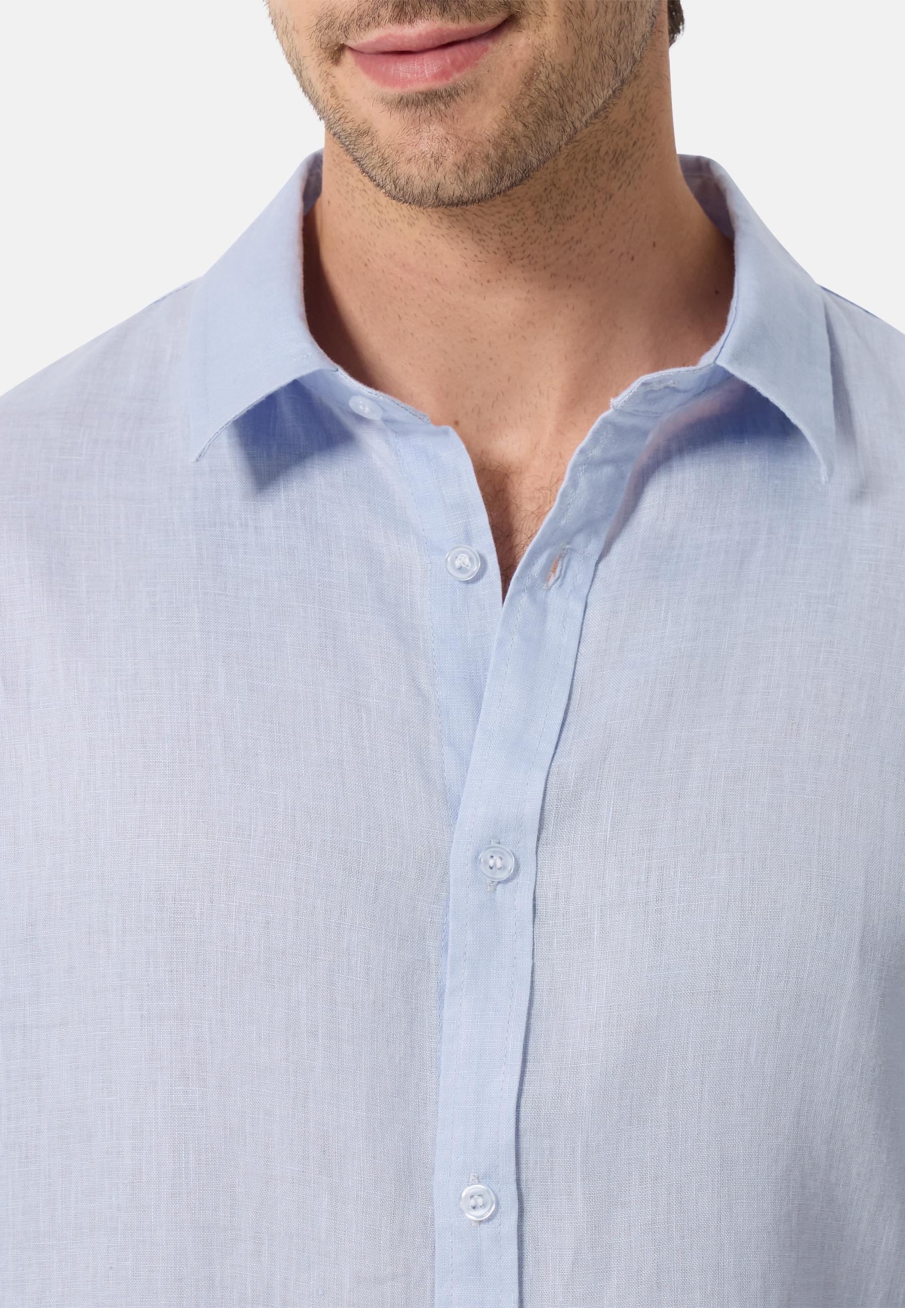 CASH-MERE.CH Leinen Langarmhemd  