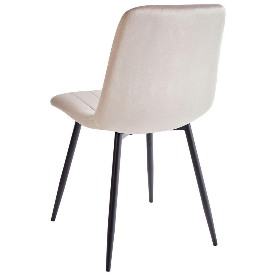 Beliani Set di 4 sedie da pranzo en Velluto Moderno KALISPELL  