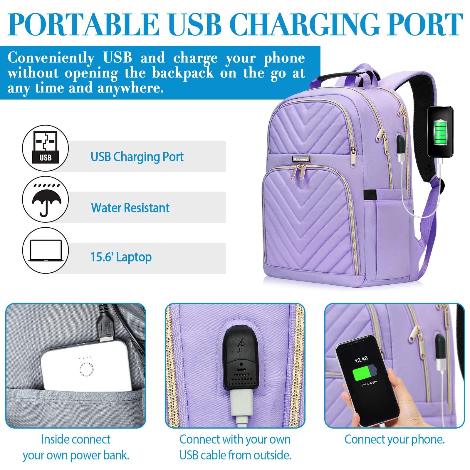 Only-bags.store Sac à dos scolaire pour adolescent avec port de charge USB, sac à dos pour ordinateur portable Sac à dos stylé étanche pour l'école  