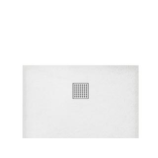 Vente-unique Piatto per doccia da posare o da incasso 140 x 90 cm - in Resina Bianco - MIRNOSA  