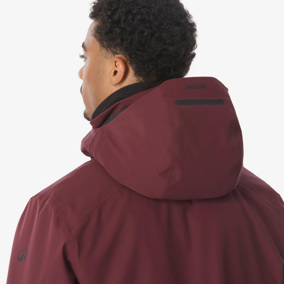 QUECHUA  Wasserdichte Ski- und Snowboardjacke , 500 bordeaux 