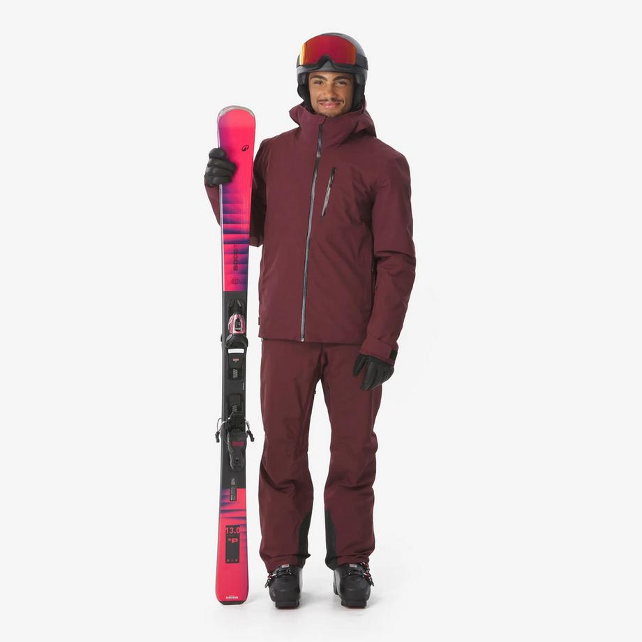 QUECHUA  Wasserdichte Ski- und Snowboardjacke , 500 bordeaux 