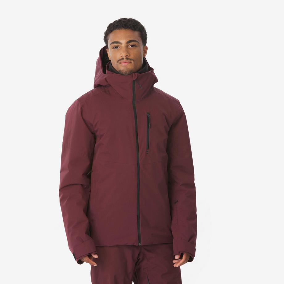 Wasserdichte Ski- und Snowboardjacke , 500 bordeaux
