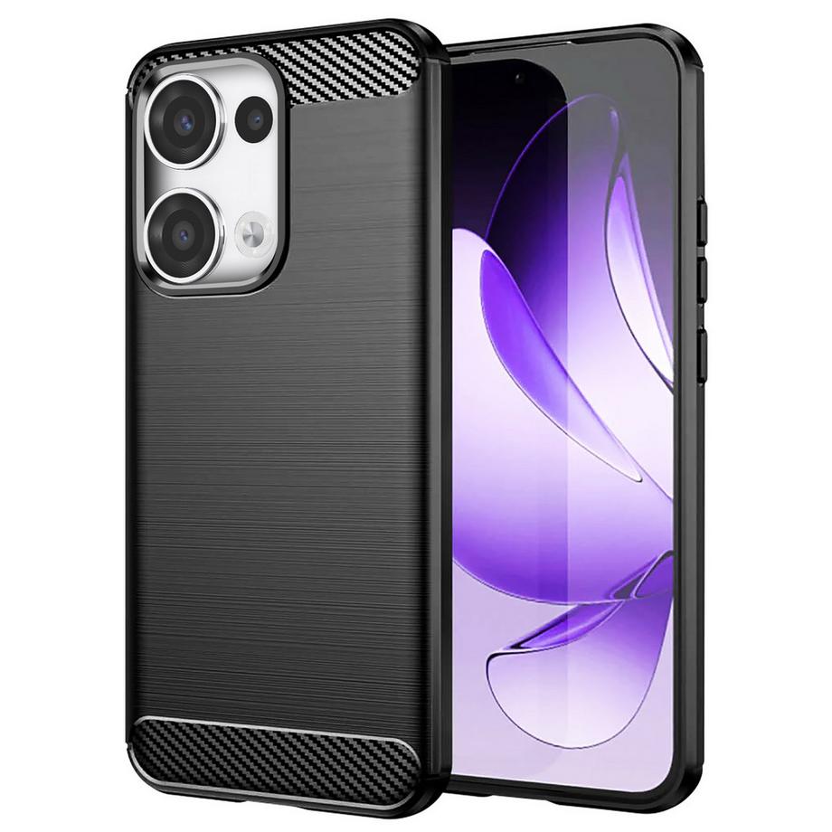 Avizar  Cover Oppo Reno 13 Design Carbonio Spazzolato 