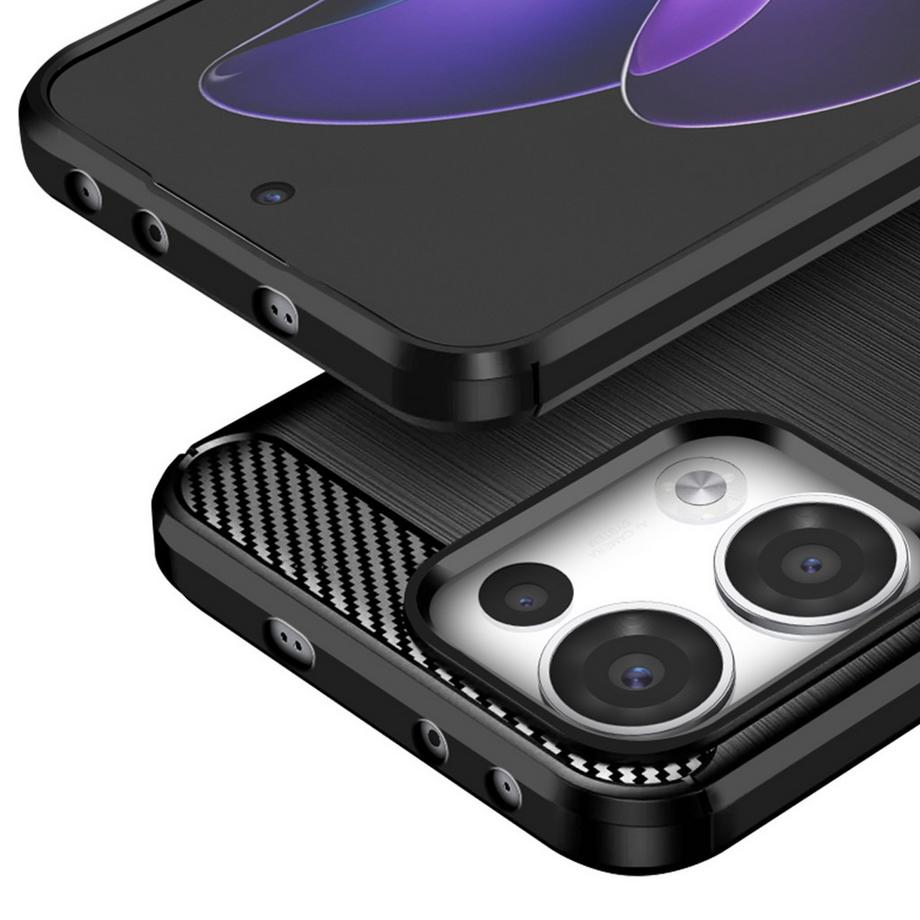 Avizar  Cover Oppo Reno 13 Design Carbonio Spazzolato 