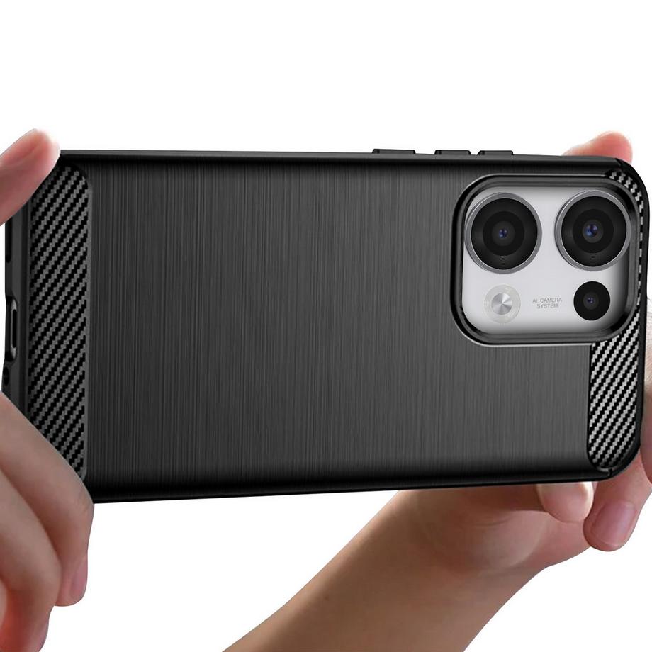 Avizar  Cover Oppo Reno 13 Design Carbonio Spazzolato 