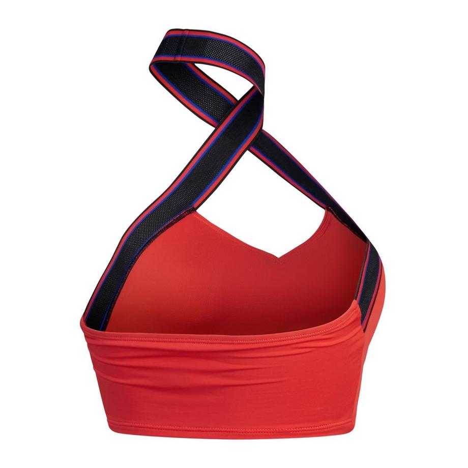 speedo Top Bikini Scollo All´americana con Logo e Strisce  