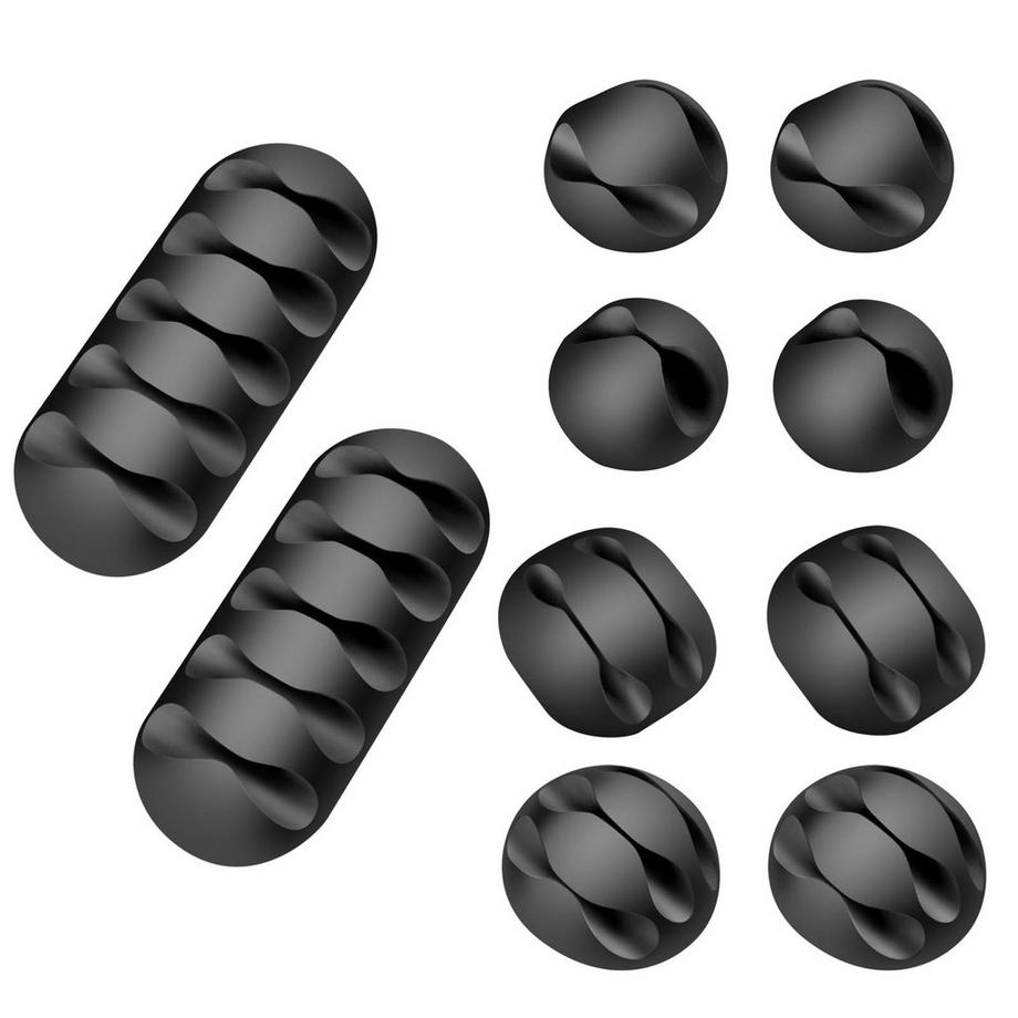 Lot de 10 Organisateur de Câble Swissten