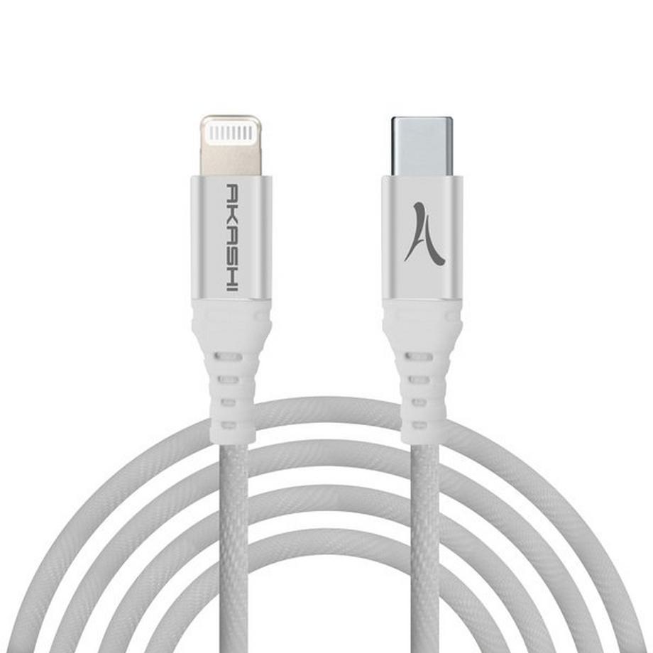 Akashi  Câble USB-C vers Lightning Akashi Blanc 