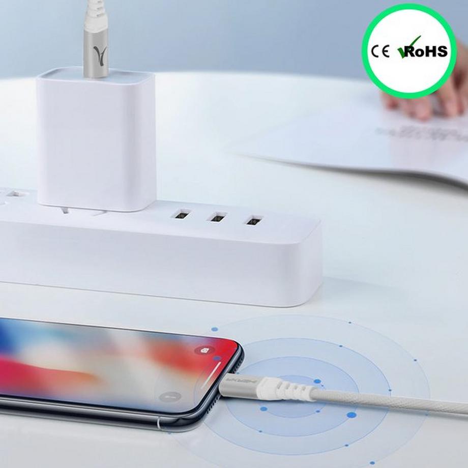 Akashi  Câble USB-C vers Lightning Akashi Blanc 